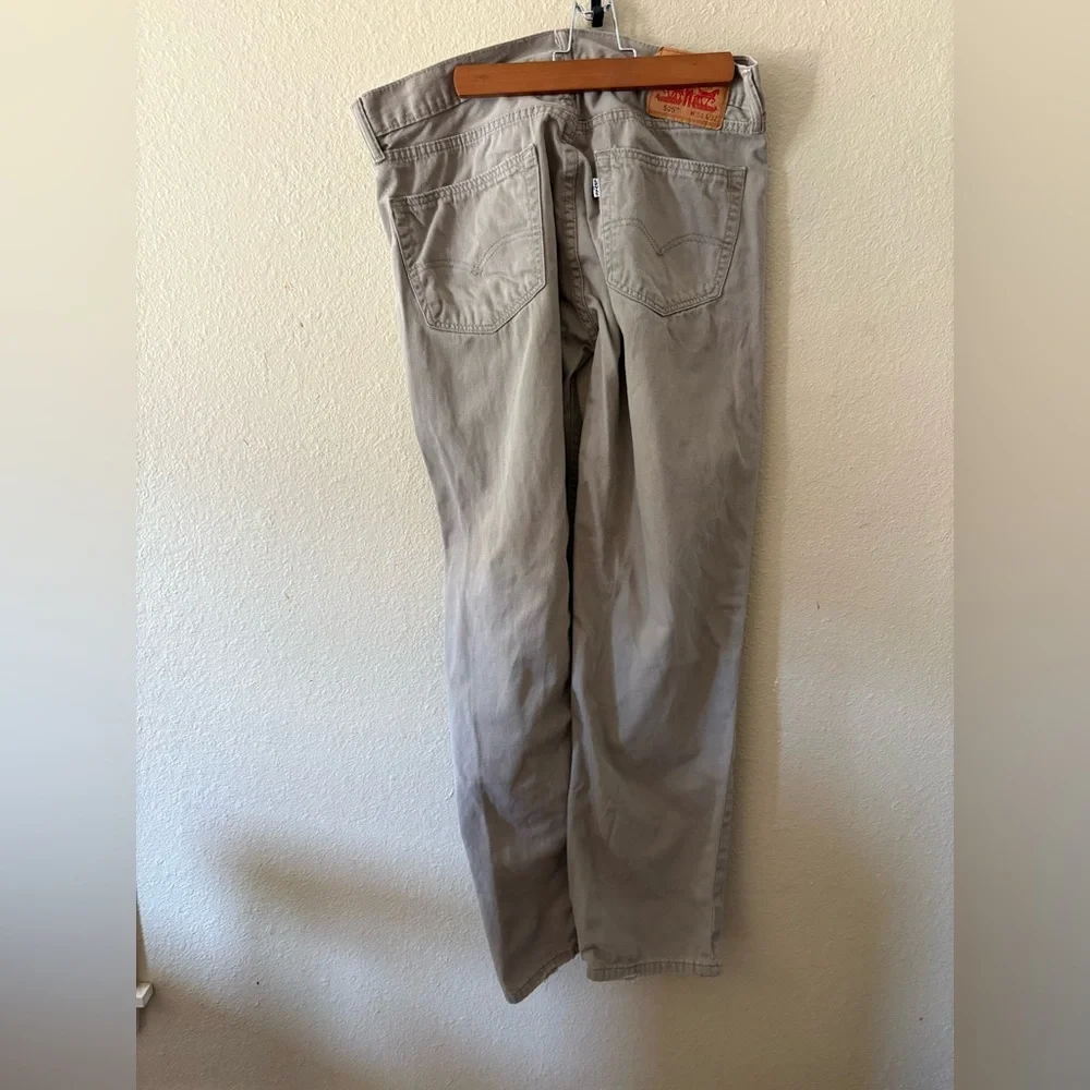 Levi’s 505 Men’s 34x32 Tan Straight Leg Jeans - Picture 2 of 13